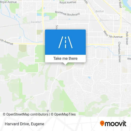 Harvard Drive map