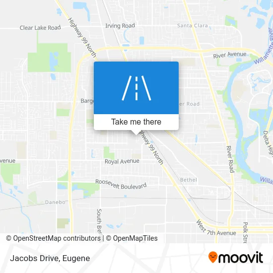 Jacobs Drive map