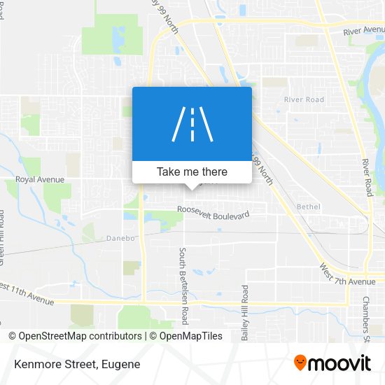 Mapa de Kenmore Street
