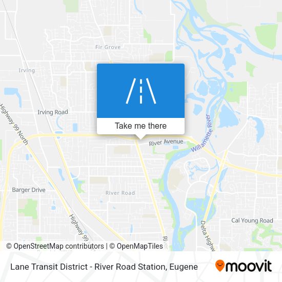 Lane Transit District - River Road Station map