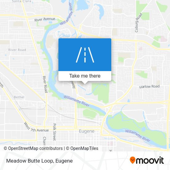 Meadow Butte Loop map