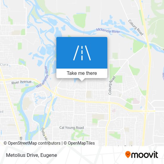 Metolius Drive map