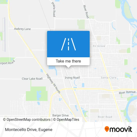 Mapa de Montecello Drive