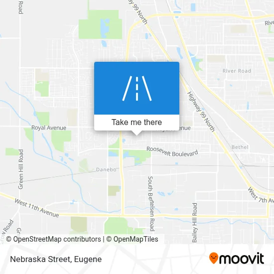 Nebraska Street map