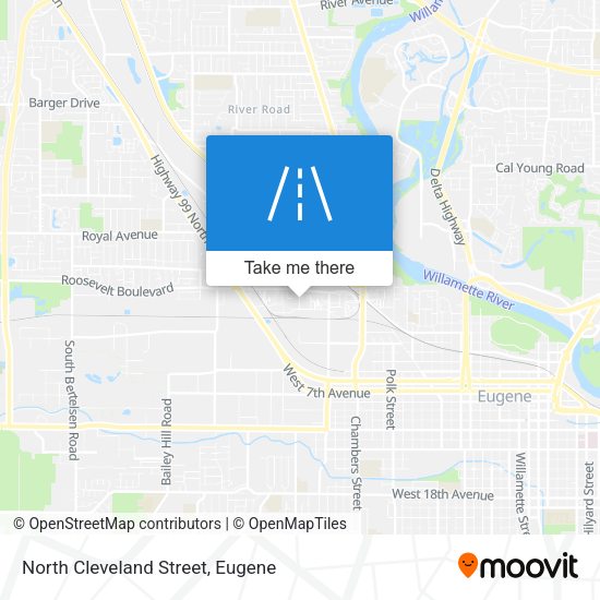 North Cleveland Street map
