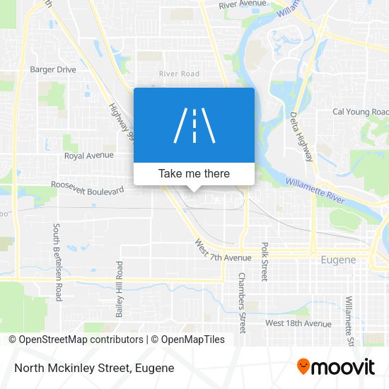 North Mckinley Street map