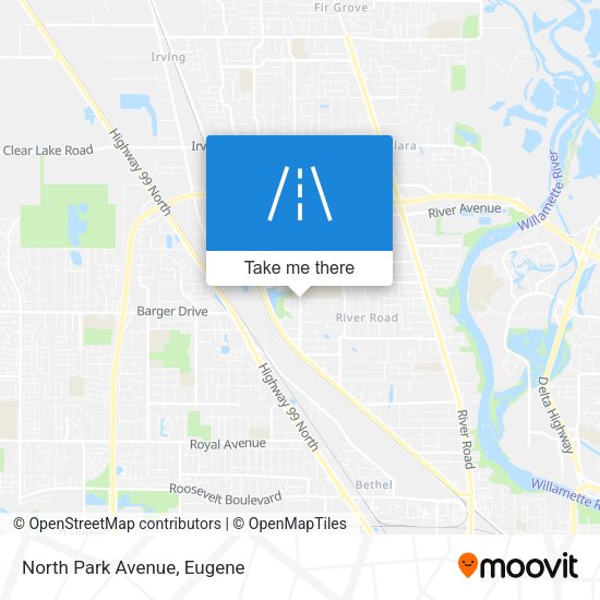 Mapa de North Park Avenue