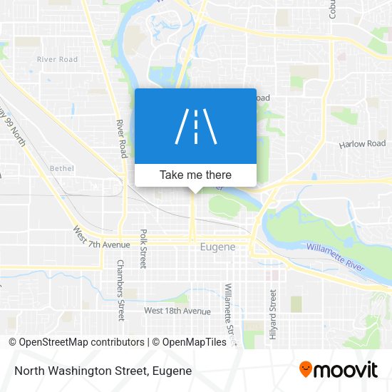 North Washington Street map