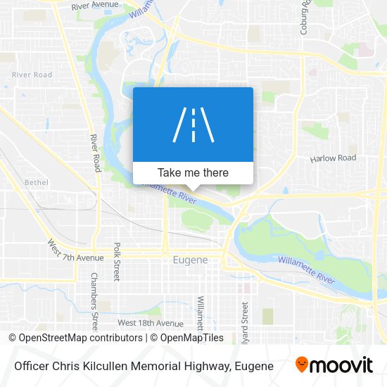 Officer Chris Kilcullen Memorial Highway map