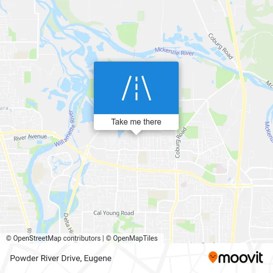 Powder River Drive map