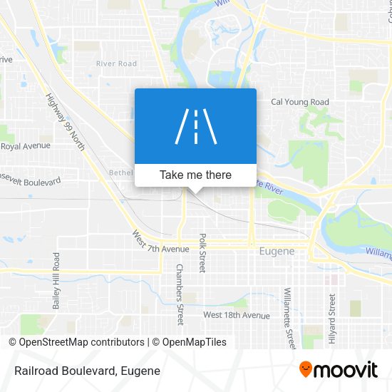 Mapa de Railroad Boulevard