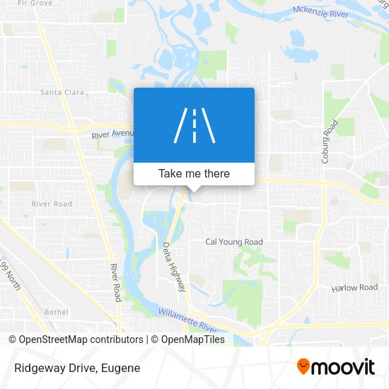 Mapa de Ridgeway Drive