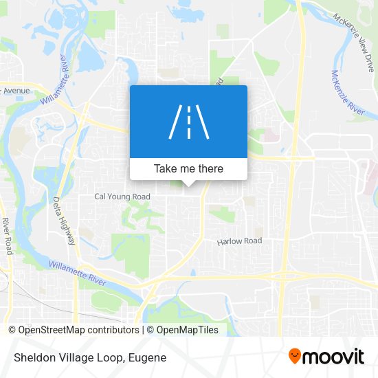Sheldon Village Loop map