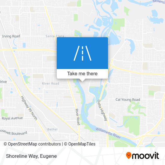 Mapa de Shoreline Way