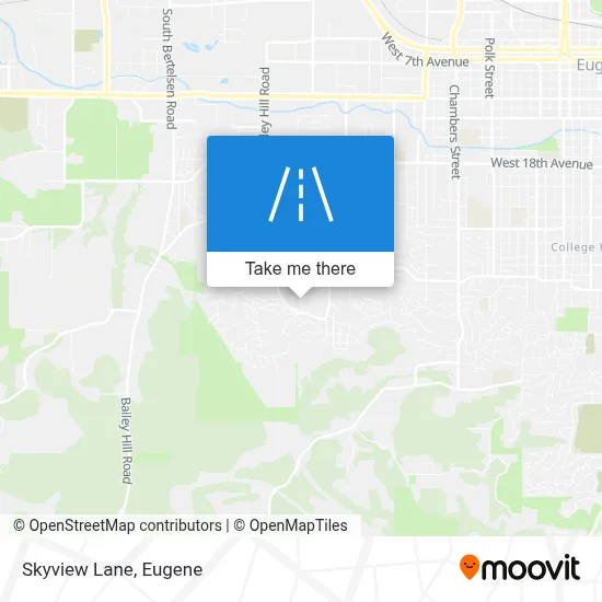 Skyview Lane map