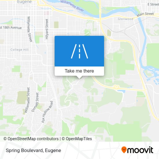 Mapa de Spring Boulevard