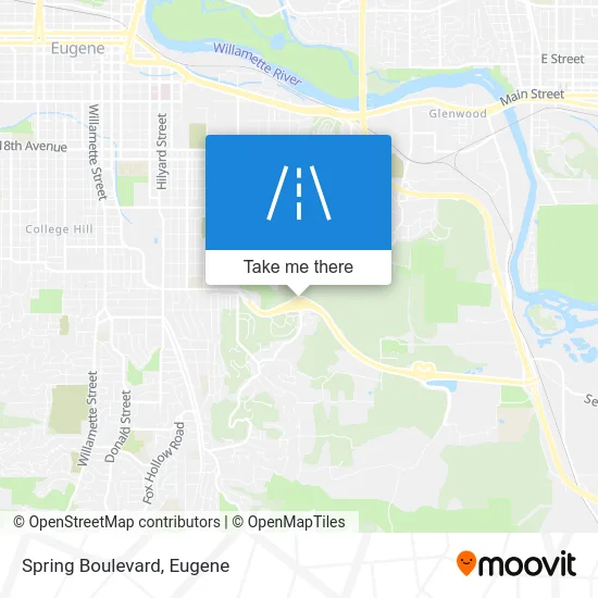 Spring Boulevard map