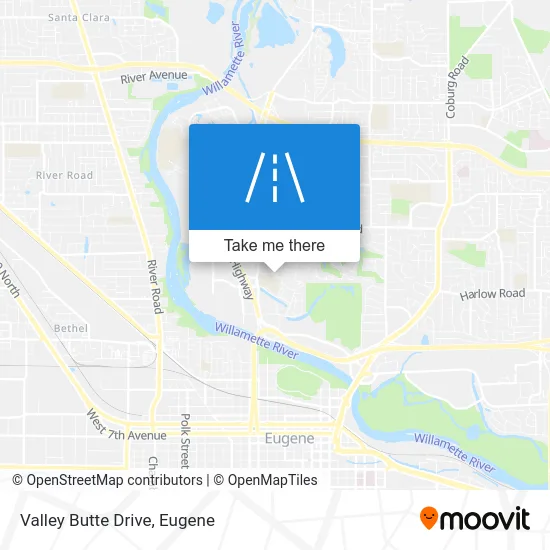 Valley Butte Drive map