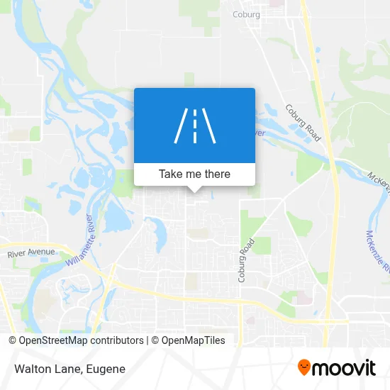 Walton Lane map