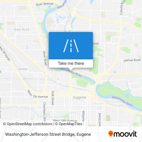 Washington-Jefferson Street Bridge map