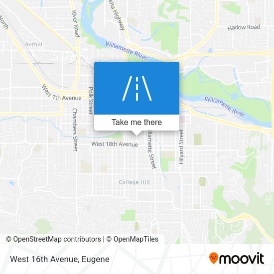 Mapa de West 16th Avenue
