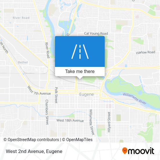 Mapa de West 2nd Avenue