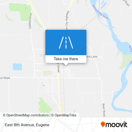Mapa de East 8th Avenue