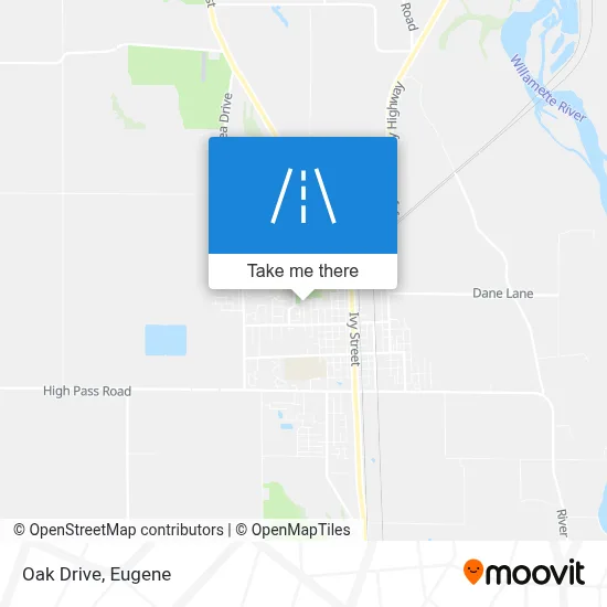 Oak Drive map