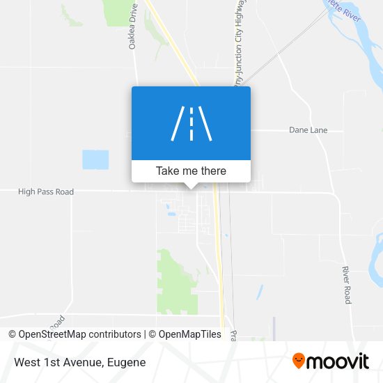 Mapa de West 1st Avenue