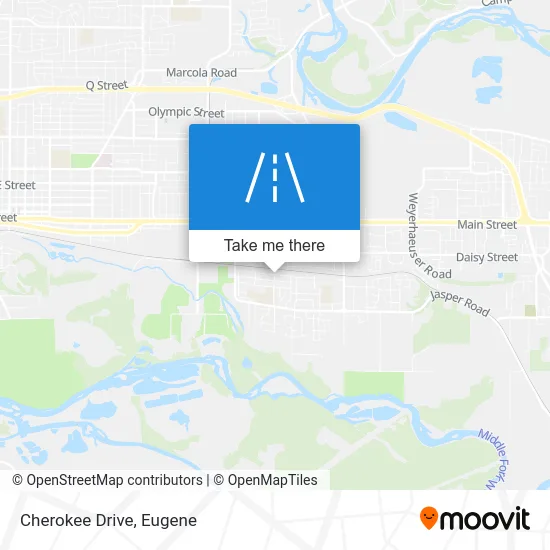 Cherokee Drive map