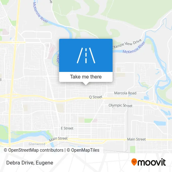 Debra Drive map