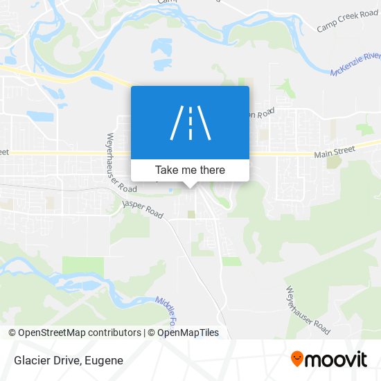 Glacier Drive map