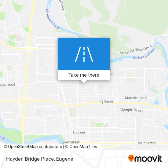 Hayden Bridge Place map