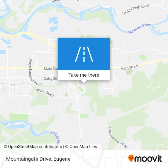 Mountaingate Drive map