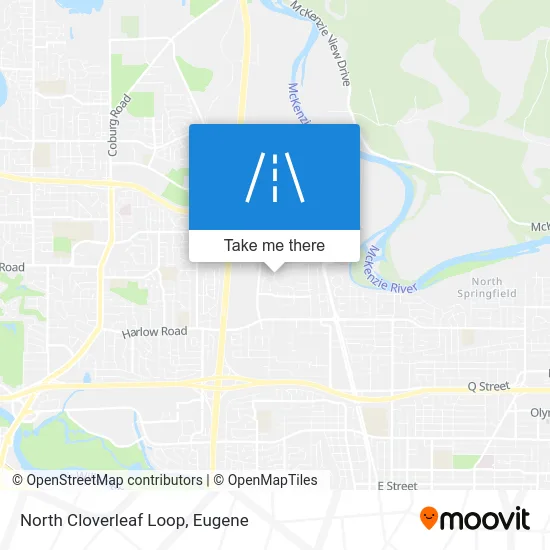 North Cloverleaf Loop map