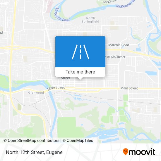 Mapa de North 12th Street