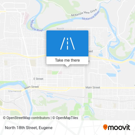 Mapa de North 18th Street