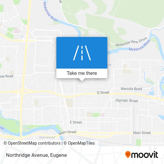 Northridge Avenue map