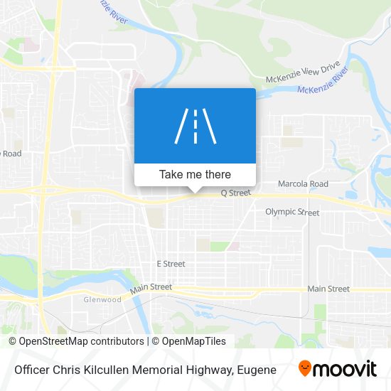 Officer Chris Kilcullen Memorial Highway map