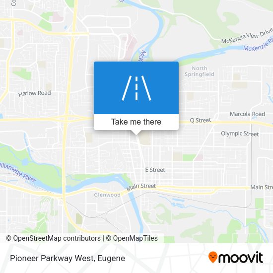 Pioneer Parkway West map