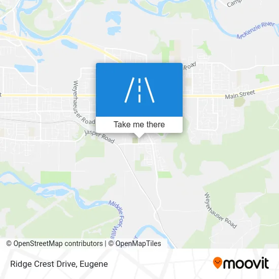 Ridge Crest Drive map