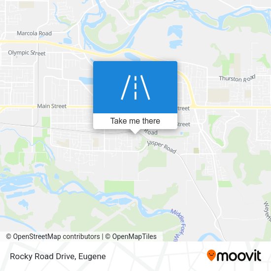 Rocky Road Drive map