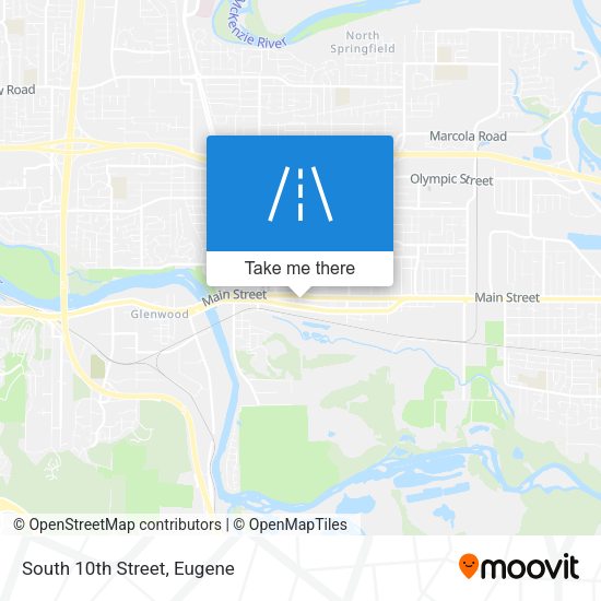 Mapa de South 10th Street