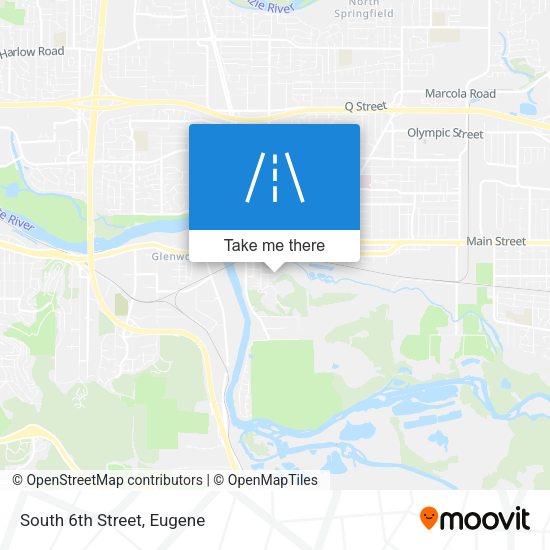 Mapa de South 6th Street