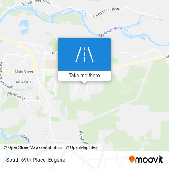 South 69th Place map