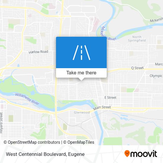 Mapa de West Centennial Boulevard