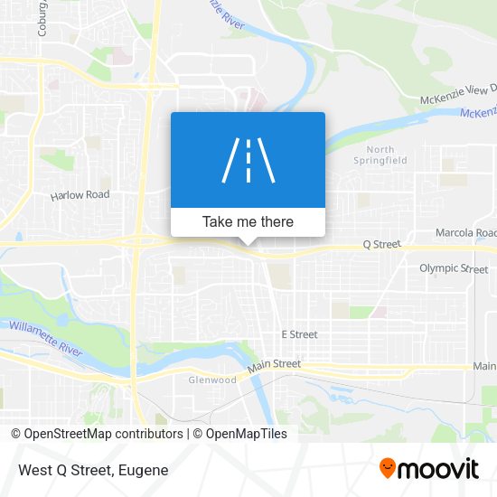 Mapa de West Q Street