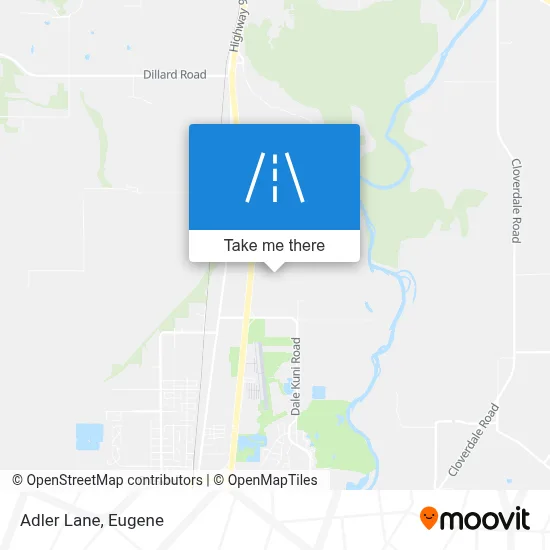 Adler Lane map
