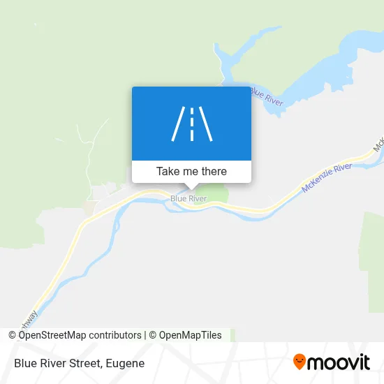 Blue River Street map