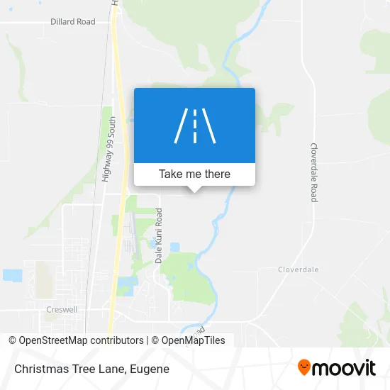 Christmas Tree Lane map